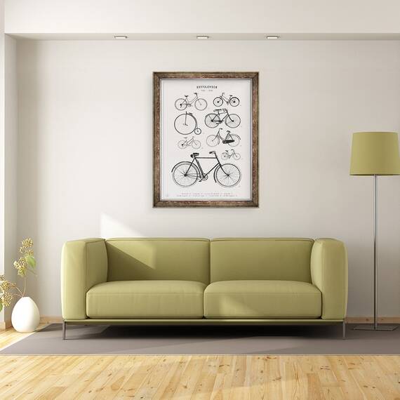 Tablou inramat - Florent Bodart - Biciclete, 60 x 80 cm - 2- Roveli
