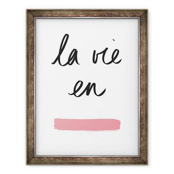 Tablou inramat - Florent Bodart - La vie en rose, 60 x 80 cm - - Roveli