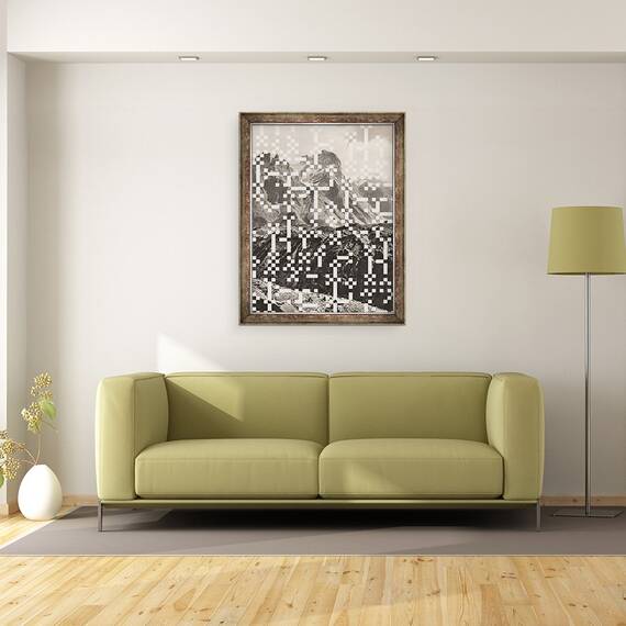 Tablou inramat - Florent Bodart - Peisaj montan I, 60 x 80 cm - 2- Roveli