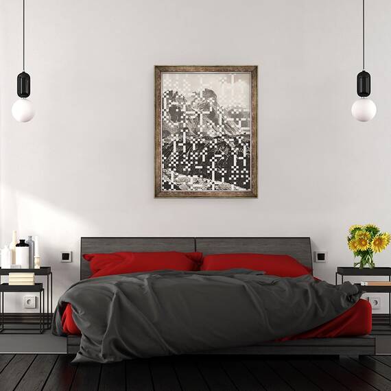 Tablou inramat - Florent Bodart - Peisaj montan I, 60 x 80 cm - 3- Roveli