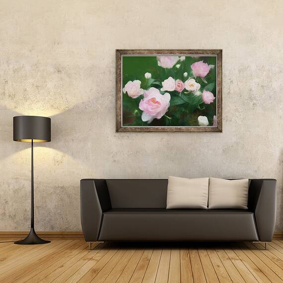 Tablou inramat - Helen White - Pat de trandafiri II, 60 x 80 cm - 2- Roveli