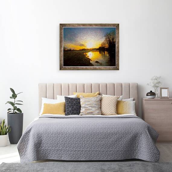Tablou inramat - Helen White - Raul Burnished, 2018, 60 x 80 cm - 3- Roveli