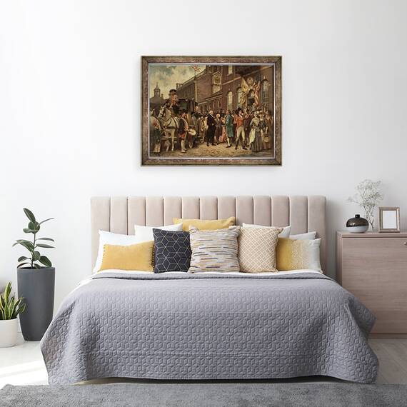 Tablou inramat - Jean Leon Gerome Ferris - Inaugurarea Washingtonului la Philadelphia, 60 x 80 cm - 3- Roveli