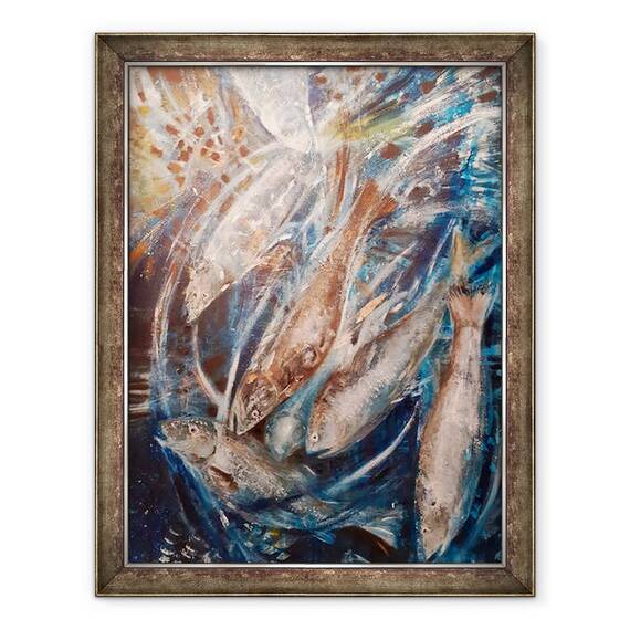 Tablou inramat - jocasta shakespeare - Dive, 60 x 80 cm - - Roveli