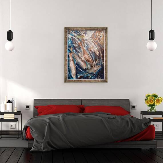 Tablou inramat - jocasta shakespeare - Dive, 60 x 80 cm - 3- Roveli