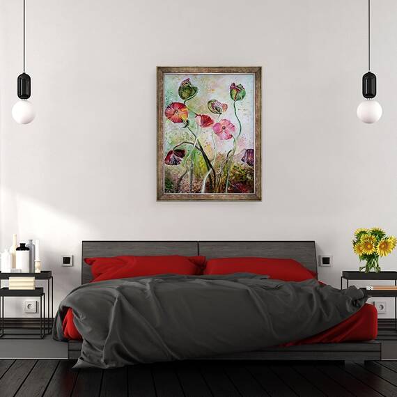 Tablou inramat - jocasta shakespeare - Maci, 60 x 80 cm - 3- Roveli