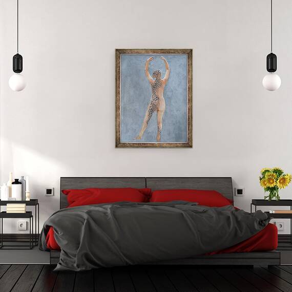 Tablou inramat - Lincoln Seligman - Juno pictat, 60 x 80 cm - 3- Roveli