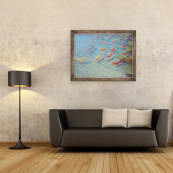 Tablou inramat - Lincoln Seligman - Pestele, 60 x 80 cm - 2- Roveli