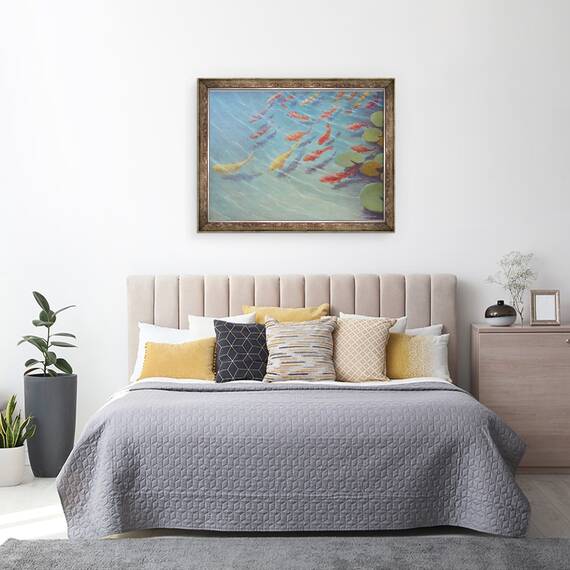 Tablou inramat - Lincoln Seligman - Pestele, 60 x 80 cm - 3- Roveli