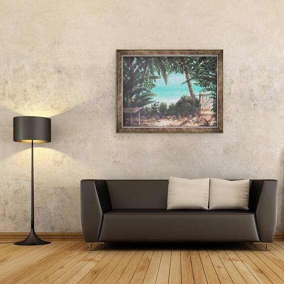 Tablou inramat - Lincoln Seligman - Studio pe plaja 1, 60 x 80 cm - 2- Roveli