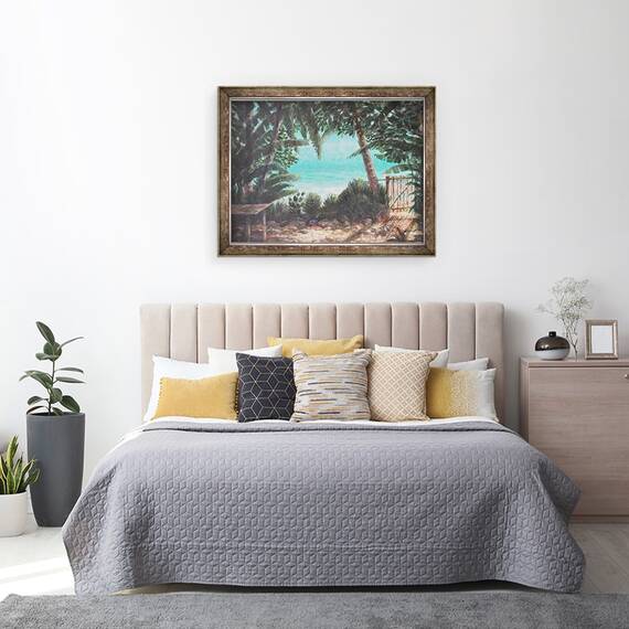 Tablou inramat - Lincoln Seligman - Studio pe plaja 1, 60 x 80 cm - 3- Roveli