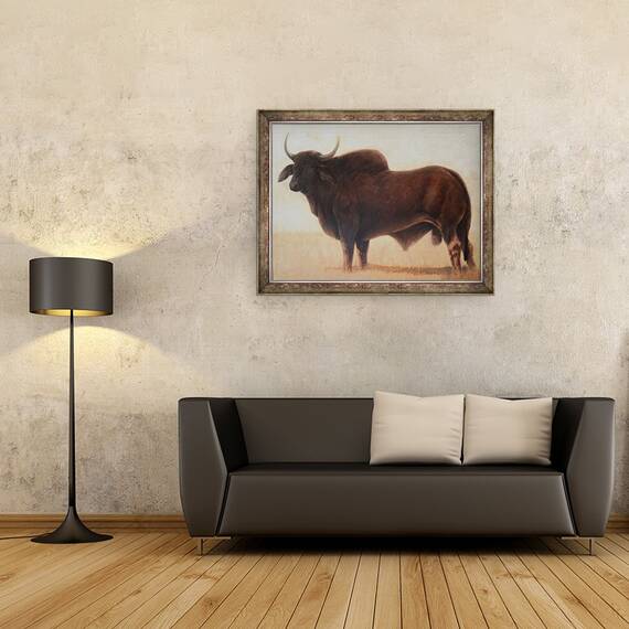 Tablou inramat - Lincoln Seligman - Taurul I, 60 x 80 cm - 2- Roveli