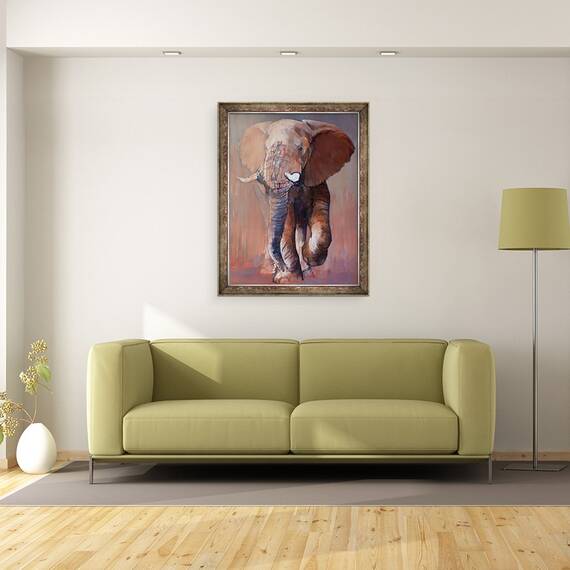 Tablou inramat - Mark Adlington - Loisaba Bull, 2018, 60 x 80 cm - 2- Roveli