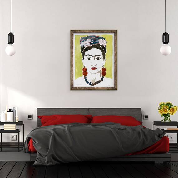 Tablou inramat - Megan Moore - Frida, 60 x 80 cm - 3- Roveli