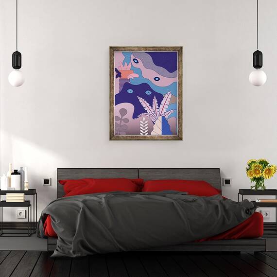 Tablou inramat - Nancy Kouta - minte inconstienta, 2018, 60 x 80 cm - 3- Roveli