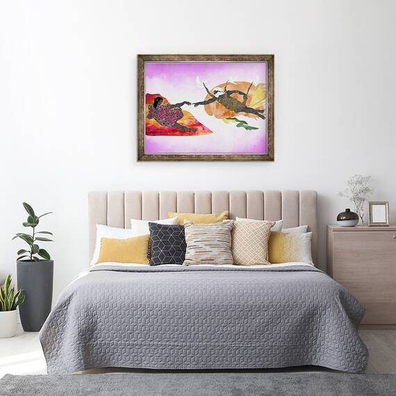 Tablou inramat - Osinachi - Crearea lui Steve, 60 x 80 cm - 3- Roveli