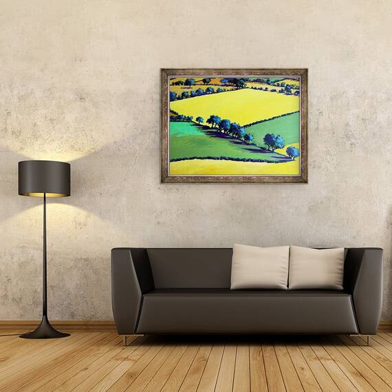 Tablou inramat - Paul Powis - Stejar alb aproape, 60 x 80 cm - 2- Roveli