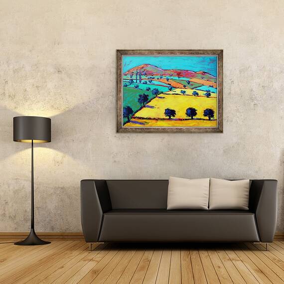 Tablou inramat - Paul Powis - Valea de Aur II, 60 x 80 cm - 2- Roveli