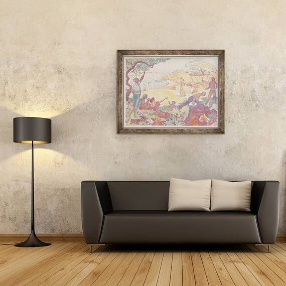 Tablou inramat - Paul Signac - Vremuri armonioase, 60 x 80 cm - 2- Roveli