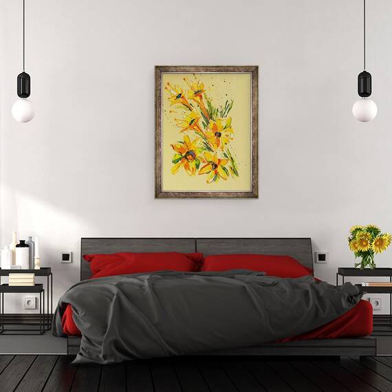 Tablou inramat - Penny Warden - Floare II, 60 x 80 cm - 3- Roveli