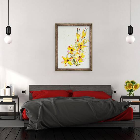 Tablou inramat - Penny Warden - Floare VII, 60 x 80 cm - 3- Roveli