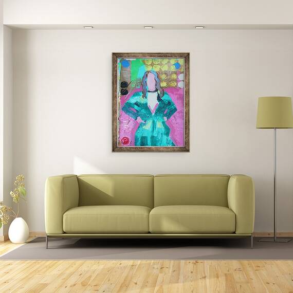 Tablou inramat - Sara Hayward - Elle 6, 60 x 80 cm - 2- Roveli