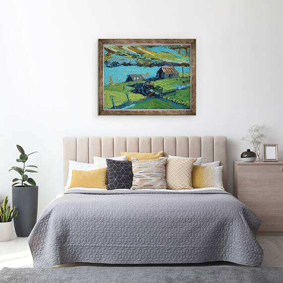Tablou inramat - Sara Hayward - Ferma I, 60 x 80 cm - 3- Roveli
