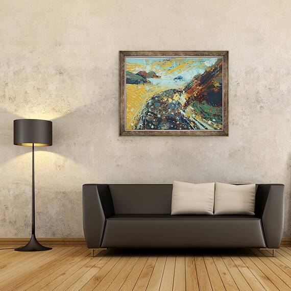 Tablou inramat - Sara Hayward - Insula I, 60 x 80 cm - 2- Roveli