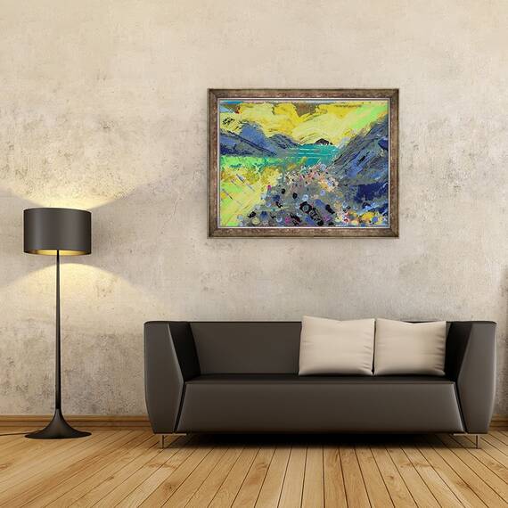 Tablou inramat - Sara Hayward - Insula II, 60 x 80 cm - 2- Roveli