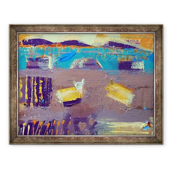 Tablou inramat - Sara Hayward - Insula oilor, 60 x 80 cm - - Roveli