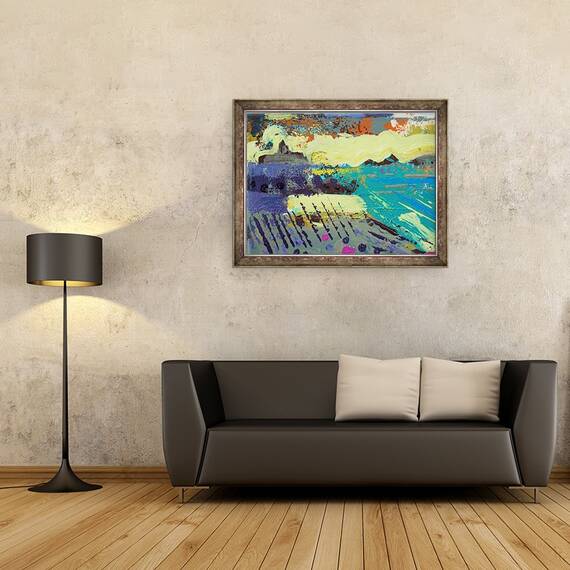 Tablou inramat - Sara Hayward - Iona Abbey I, 60 x 80 cm - 2- Roveli