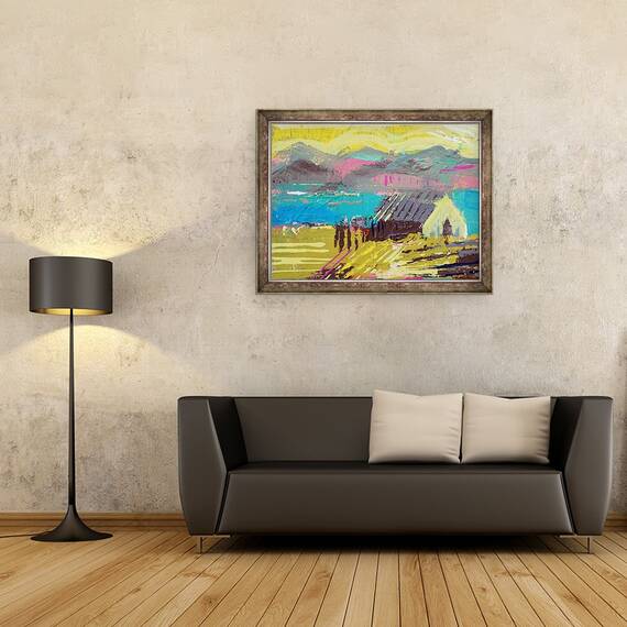 Tablou inramat - Sara Hayward - Retreat Iona I, 60 x 80 cm - 2- Roveli