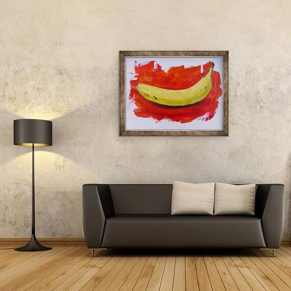 Tablou inramat - Sarah Thompson-Engels - Banana, 2019, 60 x 80 cm - 2- Roveli