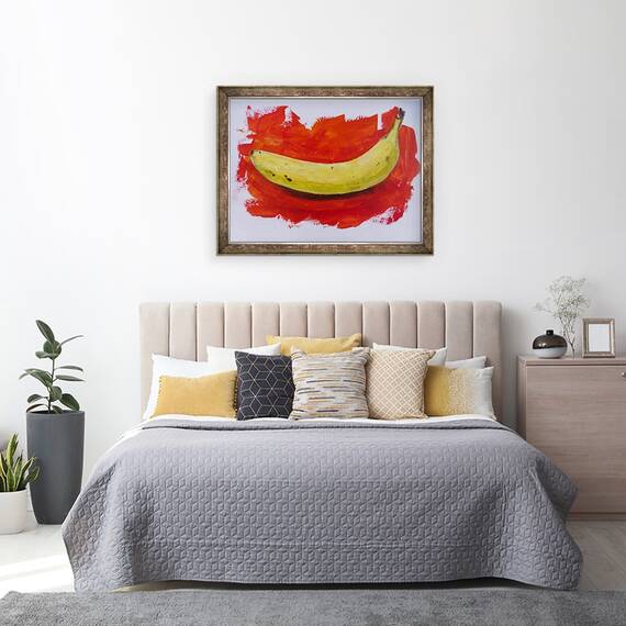 Tablou inramat - Sarah Thompson-Engels - Banana, 2019, 60 x 80 cm - 3- Roveli