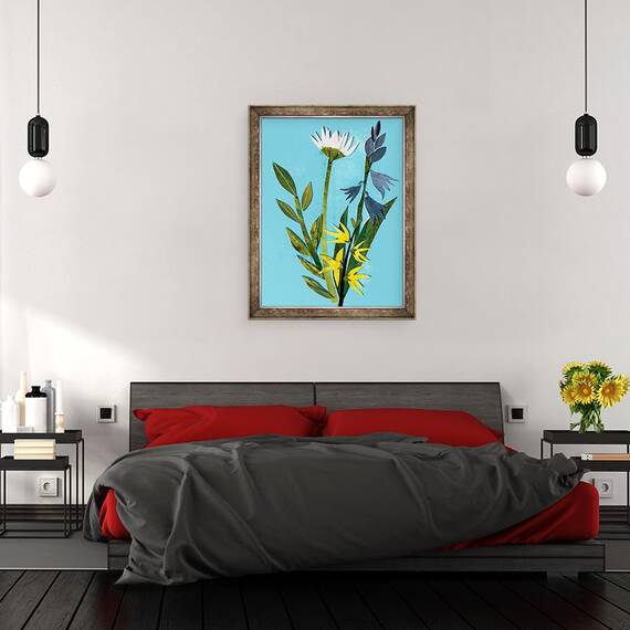 Tablou inramat - Sarah Thompson-Engels - Flori de primavara, 60 x 80 cm - 3- Roveli