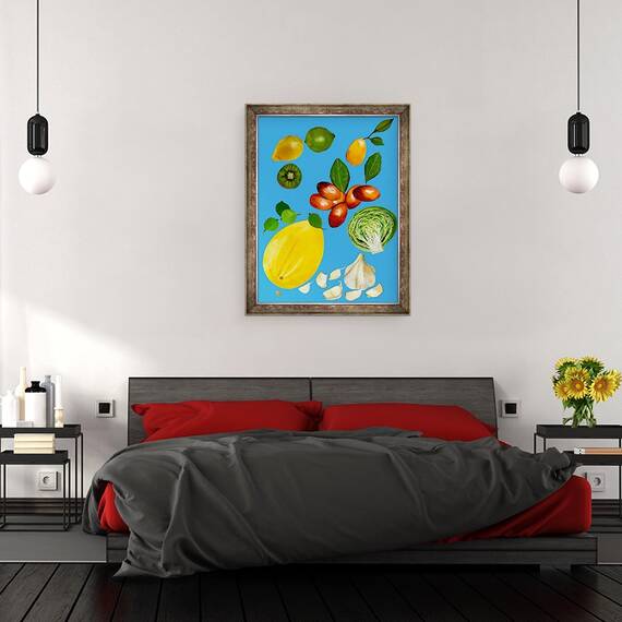 Tablou inramat - Sarah Thompson-Engels - Fructe & legume 2020, 60 x 80 cm - 3- Roveli