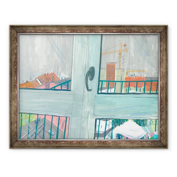 Tablou inramat - Sol Jeong - Zori sumbre in München, 60 x 80 cm - - Roveli