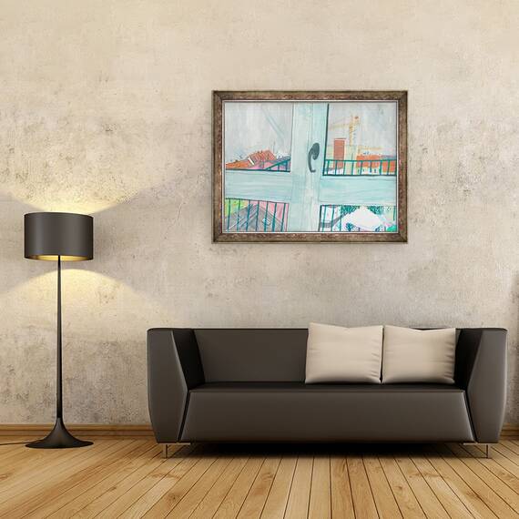 Tablou inramat - Sol Jeong - Zori sumbre in München, 60 x 80 cm - 2- Roveli