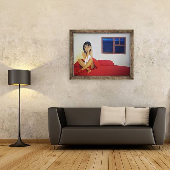 Tablou inramat - Timothy Nathan Joel - singur,2003, 60 x 80 cm - 2- Roveli
