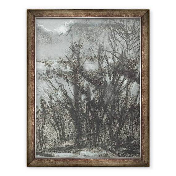 Tablou inramat - Vincent Alexander Booth - Lumina lunii peste Osmotherley, 1997, 60 x 80 cm - - Roveli