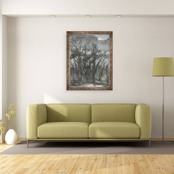 Tablou inramat - Vincent Alexander Booth - Lumina lunii peste Osmotherley, 1997, 60 x 80 cm - 2- Roveli