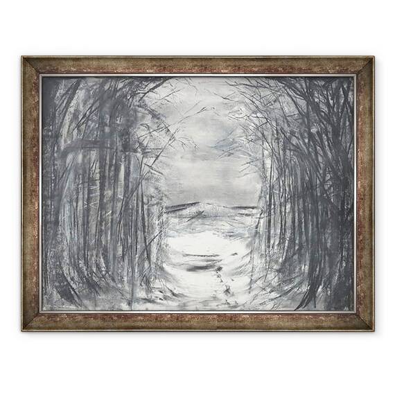 Tablou inramat - Vincent Alexander Booth - Partea de sus a benzii Osmotherley, 1997, 60 x 80 cm - - Roveli