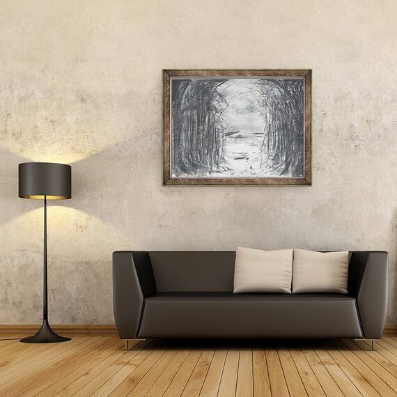 Tablou inramat - Vincent Alexander Booth - Partea de sus a benzii Osmotherley, 1997, 60 x 80 cm - 2- Roveli