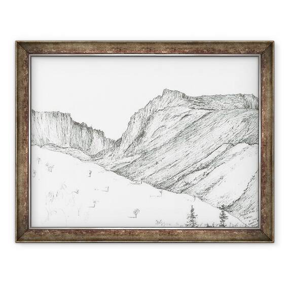 Tablou inramat - Vincent Alexander Booth - Scafell, 2005, 60 x 80 cm - - Roveli