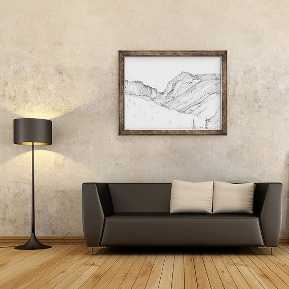 Tablou inramat - Vincent Alexander Booth - Scafell, 2005, 60 x 80 cm - 2- Roveli