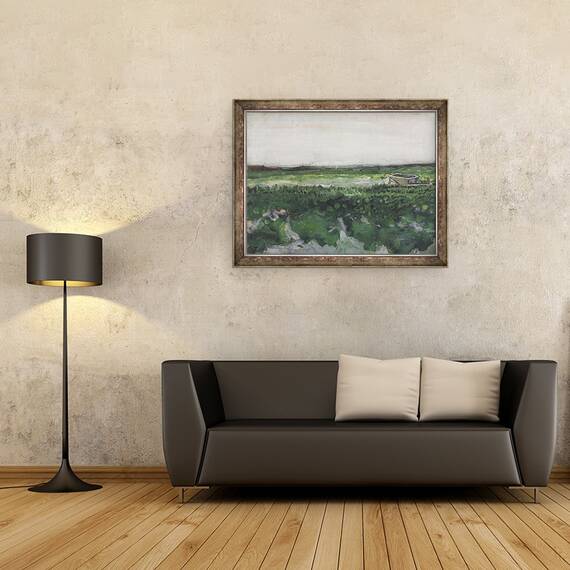 Tablou inramat - Vincent van Gogh - Peisaj cu roaba, 60 x 80 cm - 2- Roveli