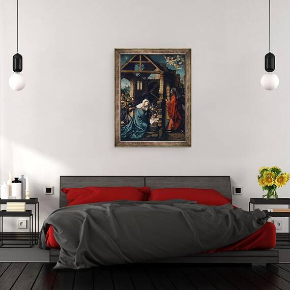 Tablou inramat - Albrecht Durer - Nasterea lui Hristos, 60 x 80 cm - 3- Roveli
