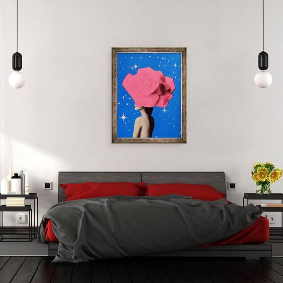 Tablou inramat - Anne Storno - Femeia secreta, 2017, 60 x 80 cm - 3- Roveli