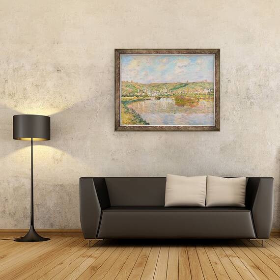 Tablou inramat - Claude Monet - Fin dapres midi, Vetheuil, 60 x 80 cm - 2- Roveli