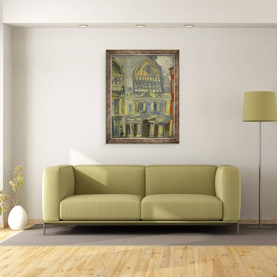 Tablou inramat - Cosima Duggal - Catedrala Sf. Pavel reflectata, 60 x 80 cm - 2- Roveli